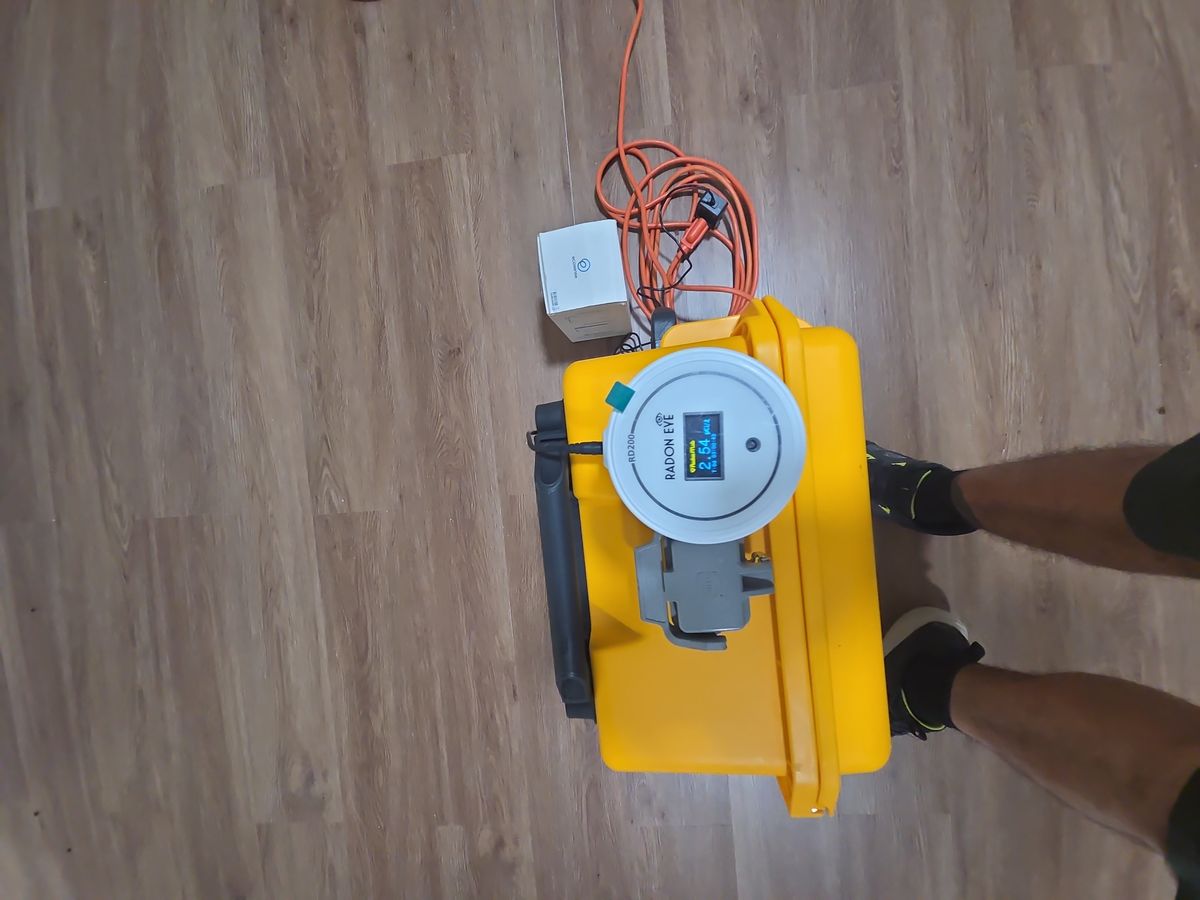 Professional radon testing equipment