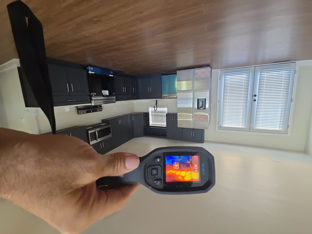 Thermal imaging inspection of kitchen